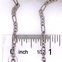 James Avery Sterling Silver Bronze Oval Link Necklace